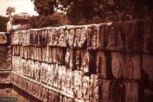 Chichén Itzá - Tzompantli -Schädelplattform