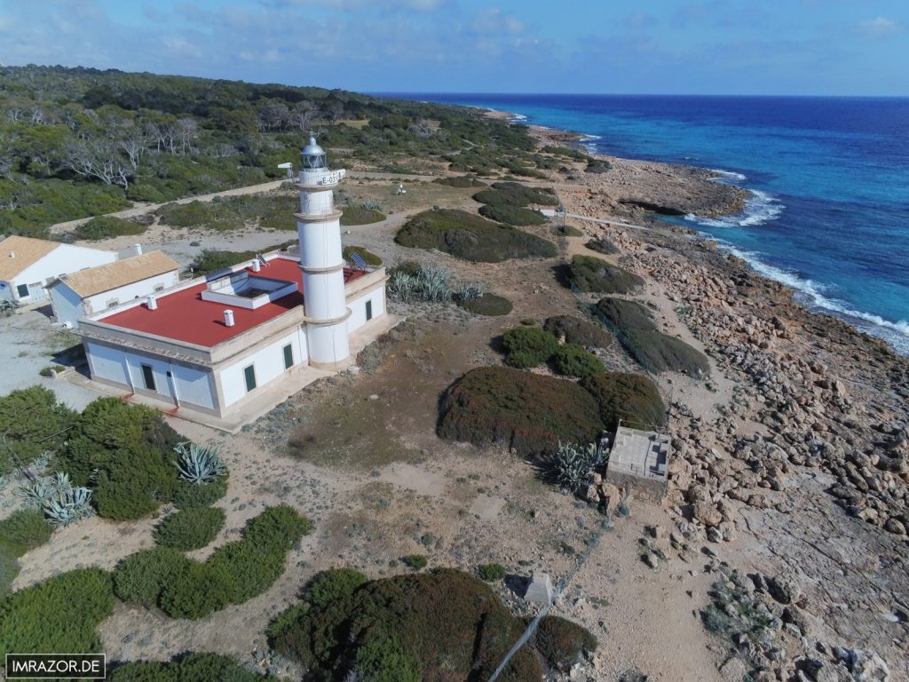 Cap de ses Salines aus der Vogelperspektive