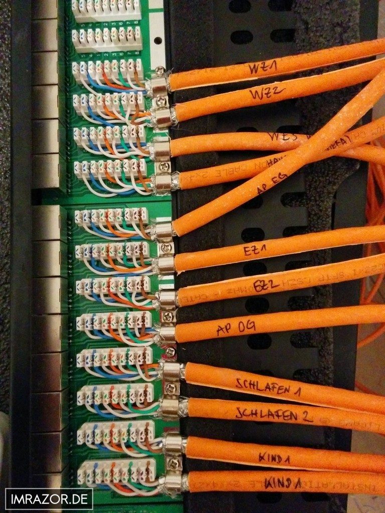 Patchpanel - unvollständig verkabelt