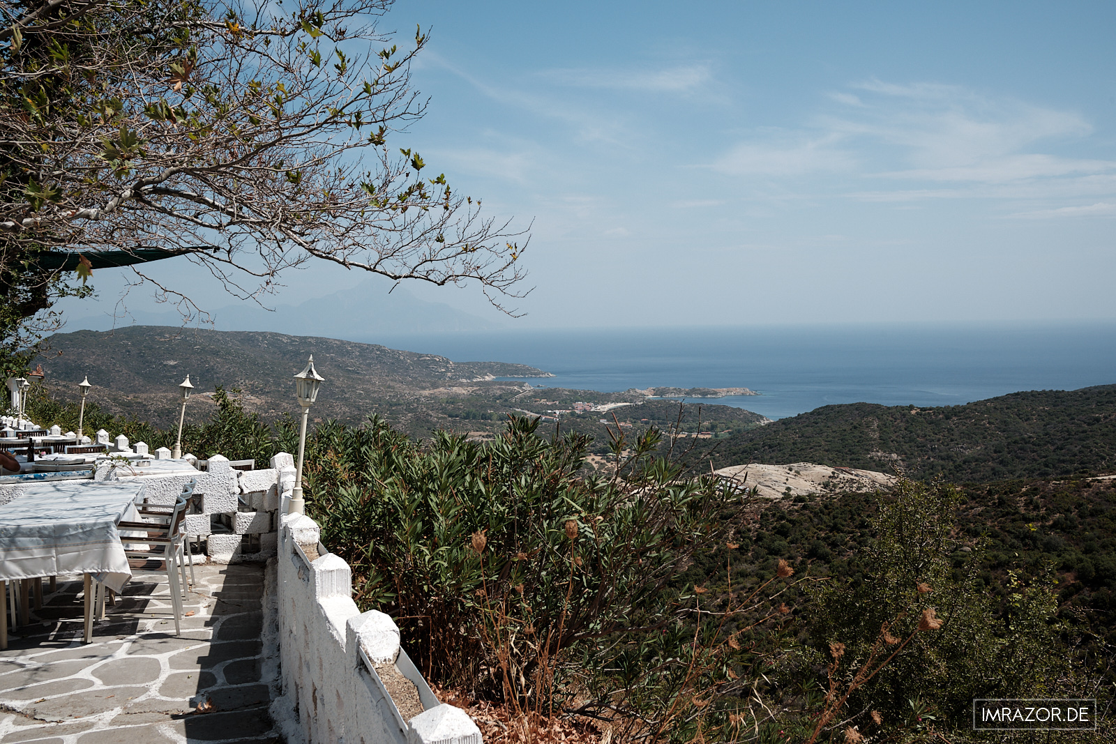 Taverne Panorama Kalamitsi mit Blick auf Athos